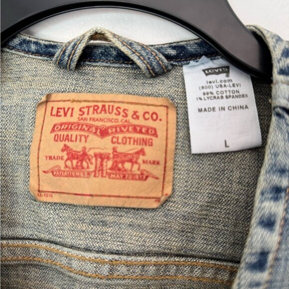 Levi’s Vintage Trucker Denim Vest - size Large - Picture 4 of 6